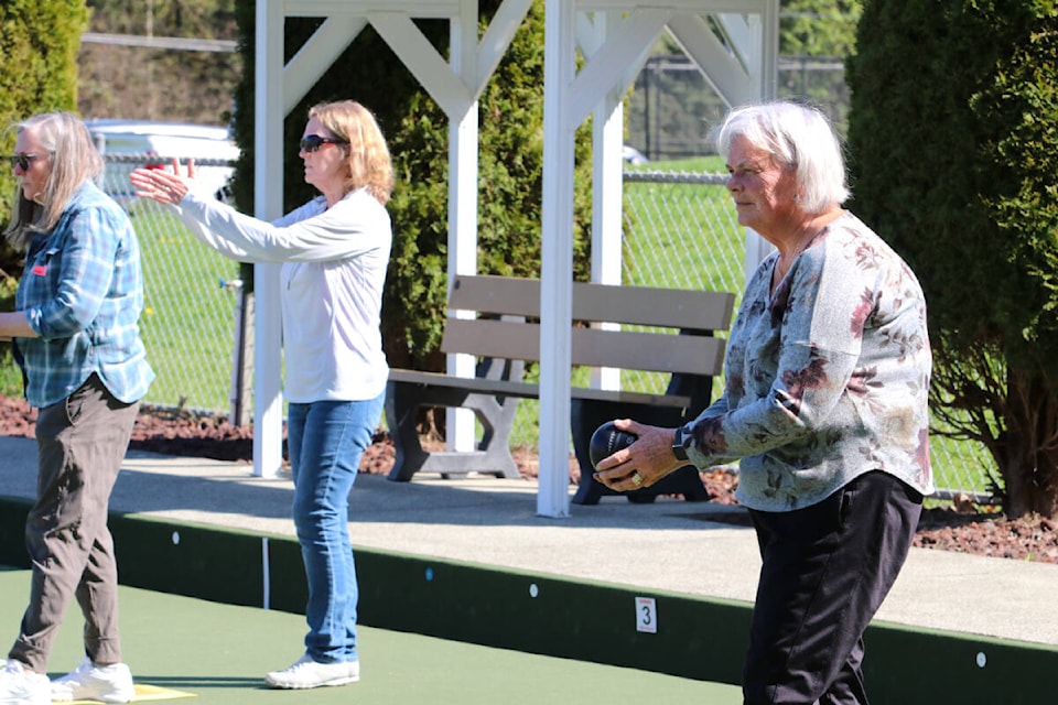 The Maple Ridge Lawn Bowling Club held the first of its open houses on April 13 ahead of the new season. (Brandon Tucker/The News) 