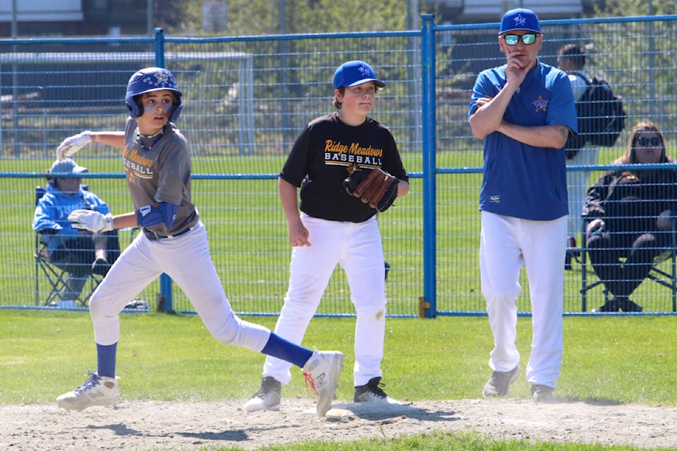 The Ridge Meadows Minor Baseball Association held its opening-day event on April 13, with hundreds of 5U to 26U players gathering at Pitt Meadows Athletic Park. (Brandon Tucker/The News) 