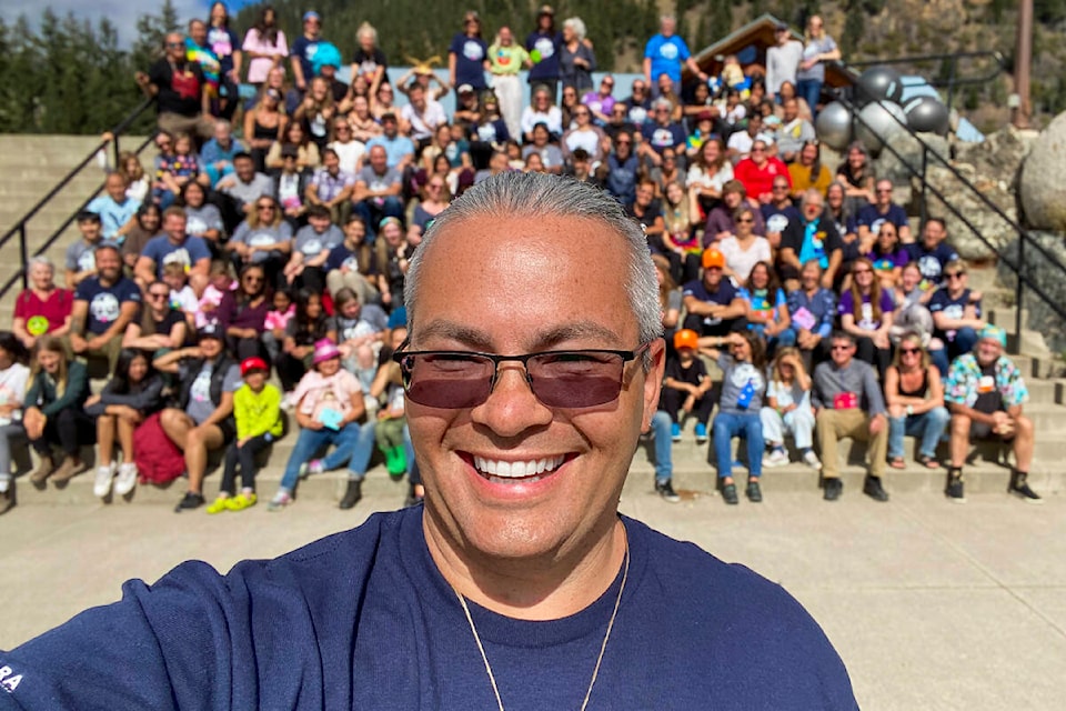 Joshua Dahling of Port Alberni connects with families dealing with grief and bereavement at Camp Kerry. (PHOTO SUBMITTED)  