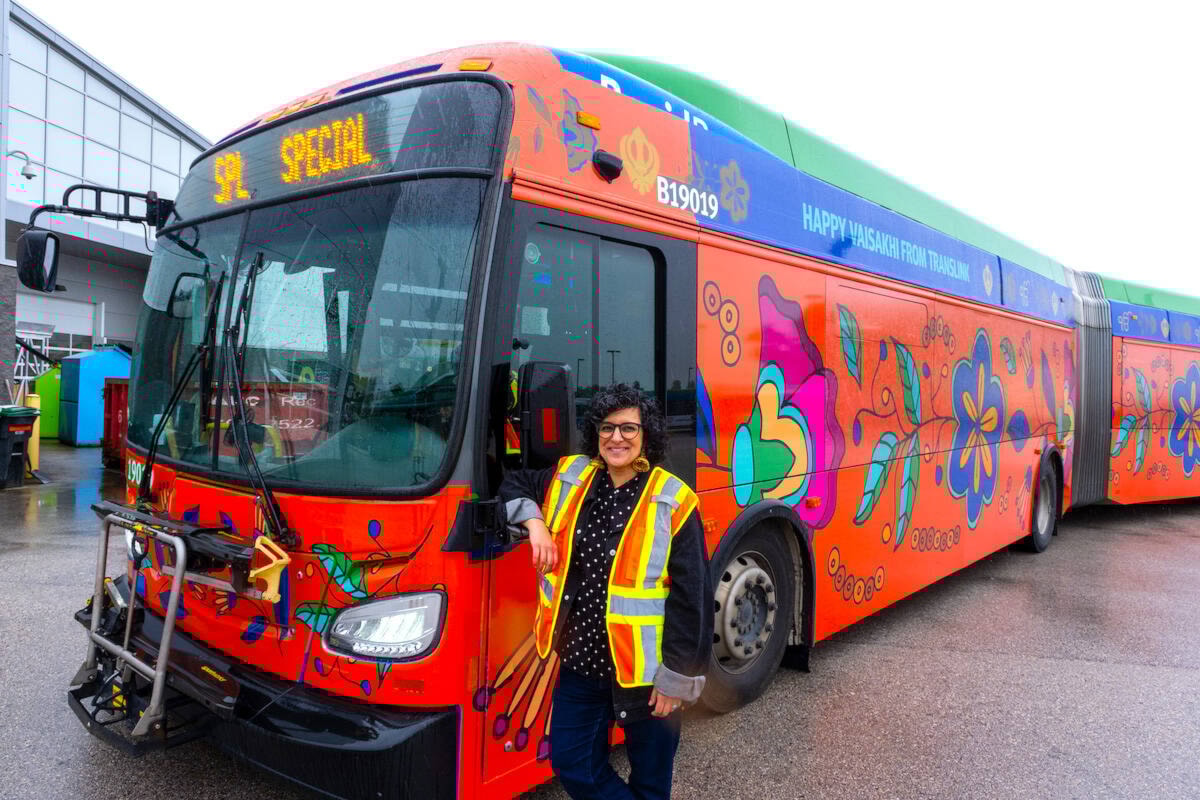 Vaisakhi art bus rolls out ahead of parades in Surrey, Vancouver