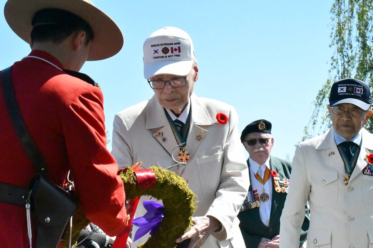 한국전 참전용사 가족, 랭글리 가평 기념식 참관 한국전 참전용사 가족, 랭글리 가평 기념식 참관