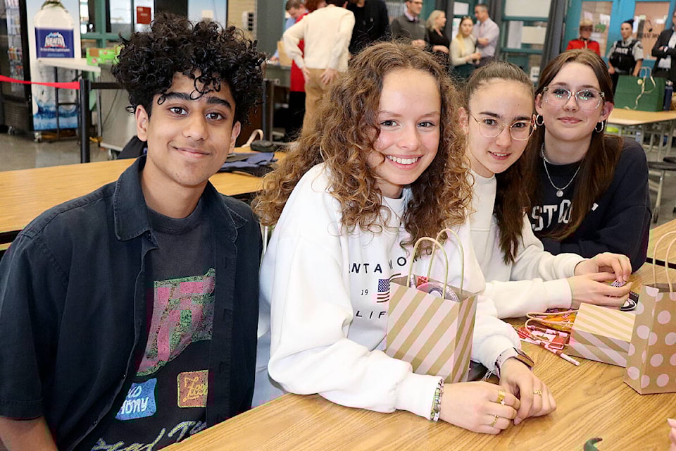 A long-standing French exchange program has returned to Walnut Grove Secondary after being on hold for a few years. During spring break, some WGSS students experienced life in France. Now, their French “twins” are here for a month. The school held a welcome tea to mark the occasion Tuesday. (91ԭ School District/Special to 91ԭ Advance Times) 