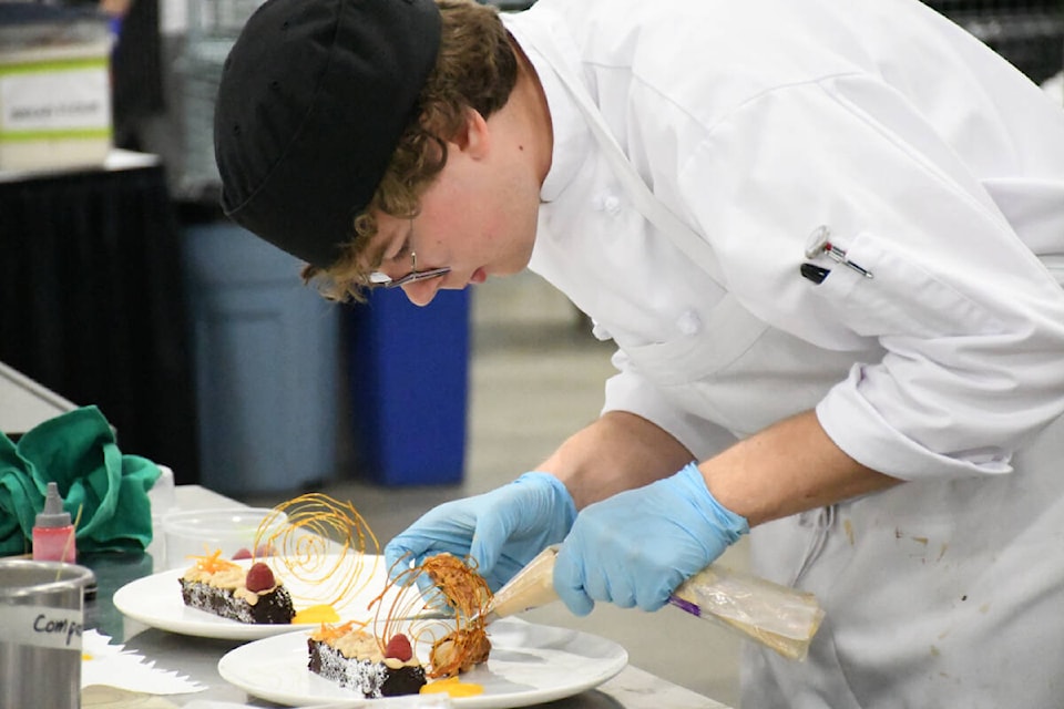 Culinary arts at Skills Canada BC event on April 17 at Tradex. (Ryleigh Mulvihill/Abbotsford News)  