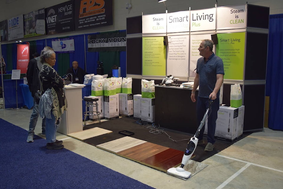 The BC Home Show at the  Curling Club on April 21, 2024. (Brittany Webster/Capital News) 