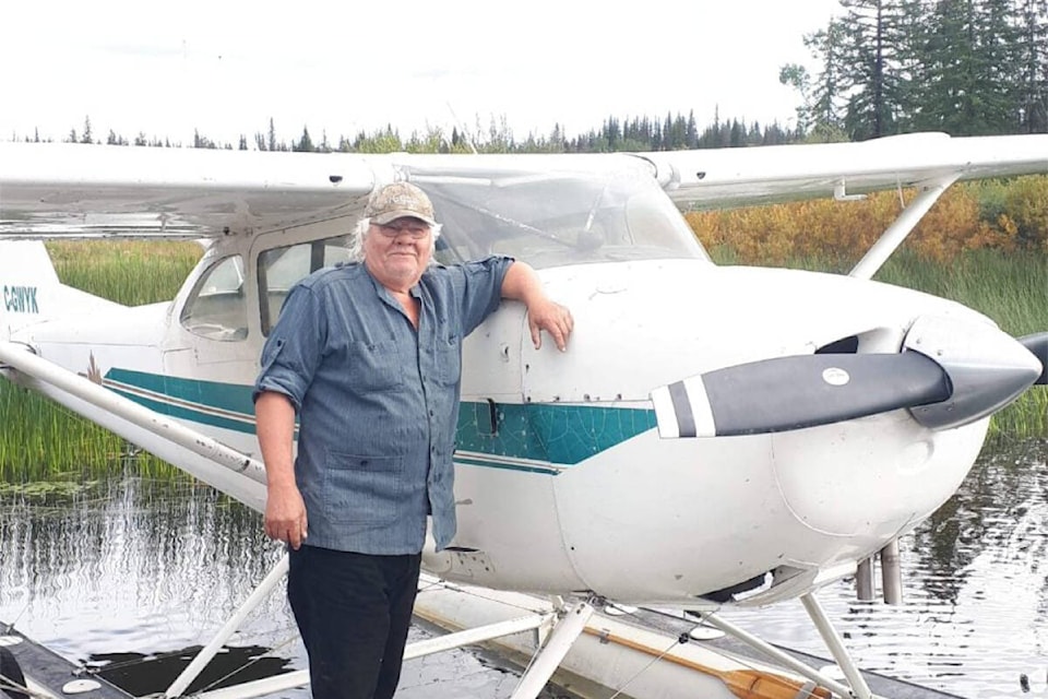 Tony Kunka with his plane at Nimpo Lake. (Photo submitted) 