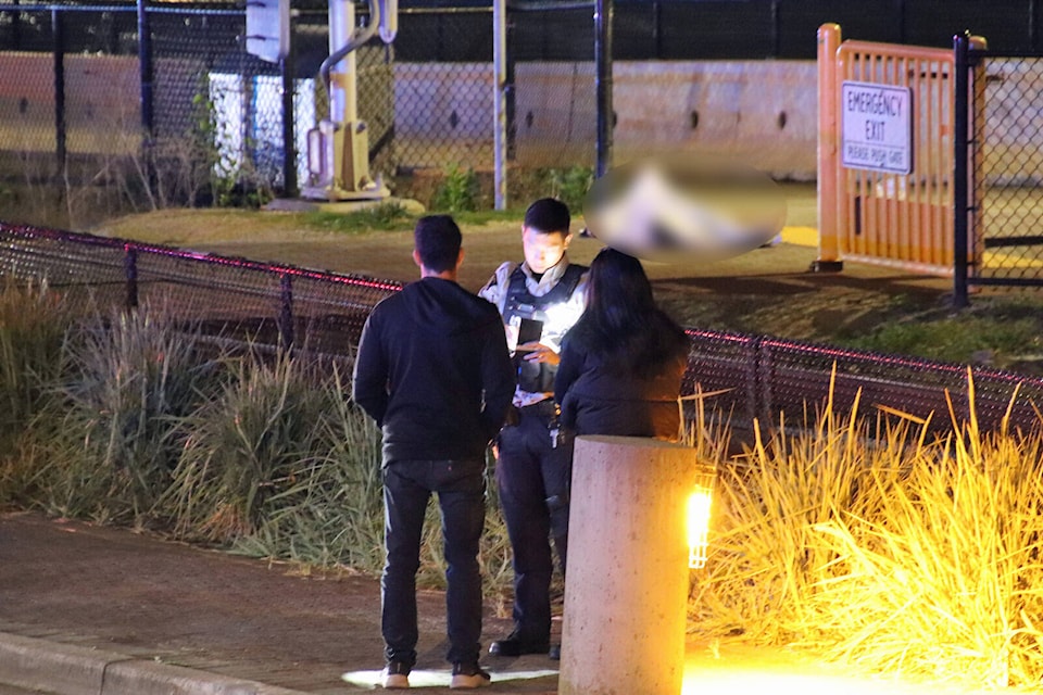One man is dead after a fatal stabbing in White Rock Tuesday night (April 23), just 2 days after another stabbing incident in the same area. (Shane MacKichan photo) 