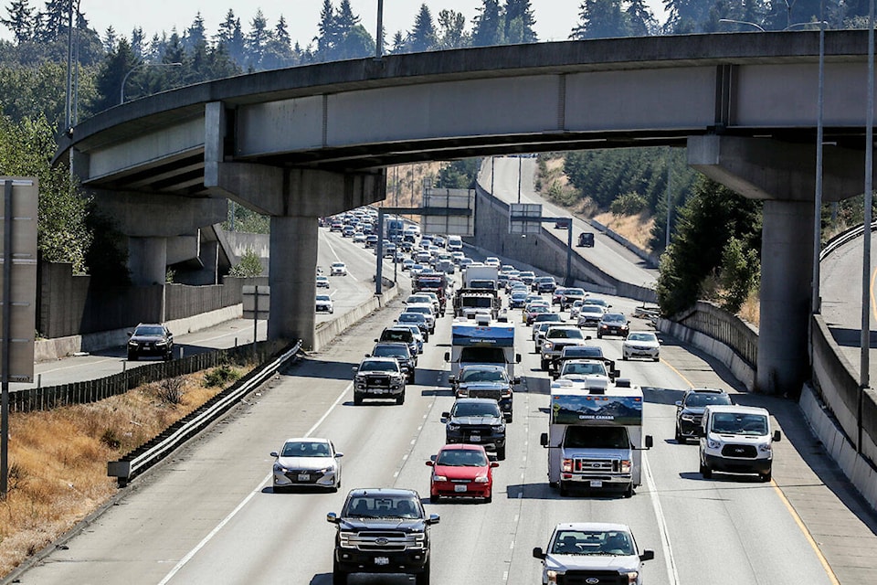 In Canada’s larger urban areas, traffic congestion has become a fact of life. (Black Press file photo) 