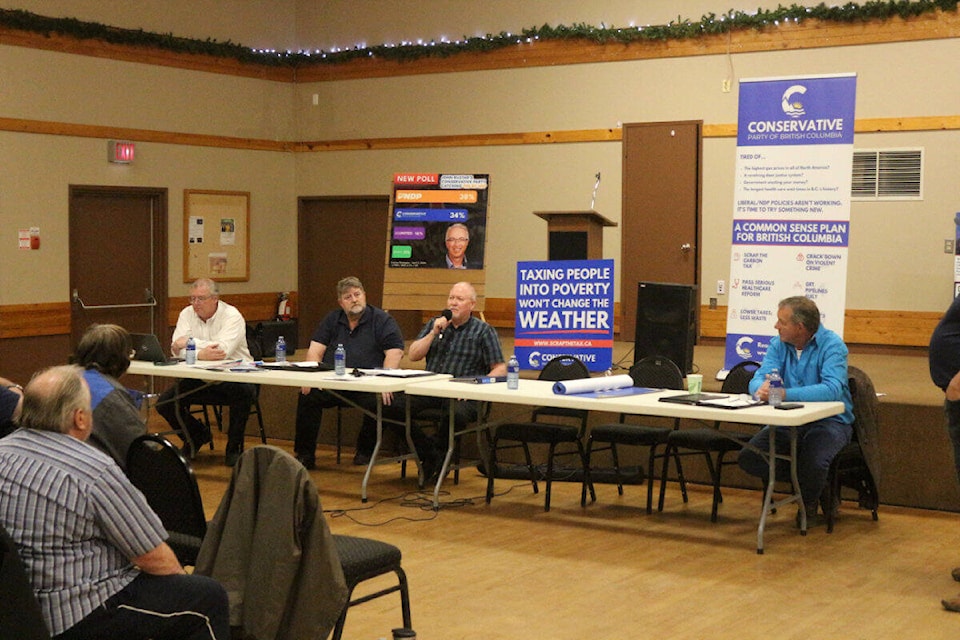 From left to right, Peter Bond, Al Bush, Glenn Ford and Dan Parker have all put their names forward to be the BC Conservative candidate for the Cariboo-Chilcotin riding. (Misha Mustaqeem photo - simplymastery) 