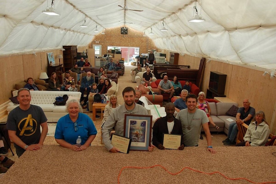 The Psalm 23 Transition Society graduation ceremony in July 2020 took place in the Society’s new thrift store building. The plan is for the store to be finished and open in time for the Labour Day 2020 weekend. Photo credit: Psalm 23 Transition Society 