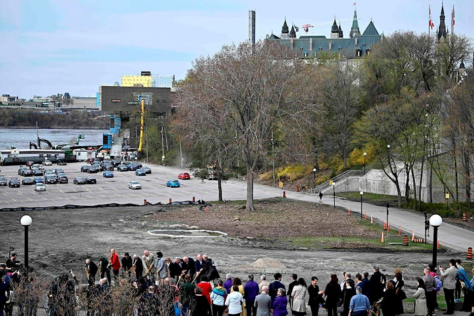 Clouds part as national LBGTQ monument work begins in Ottawa - Saanich News