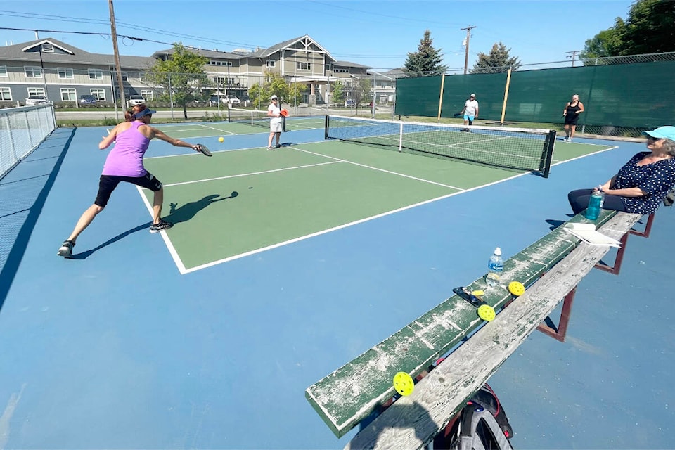 Drop in pickleball on June 22 will be one of the many events taking place in June in an effort to get the community moving and to win prizes . (Ruth Lloyd photo - Efteen) 