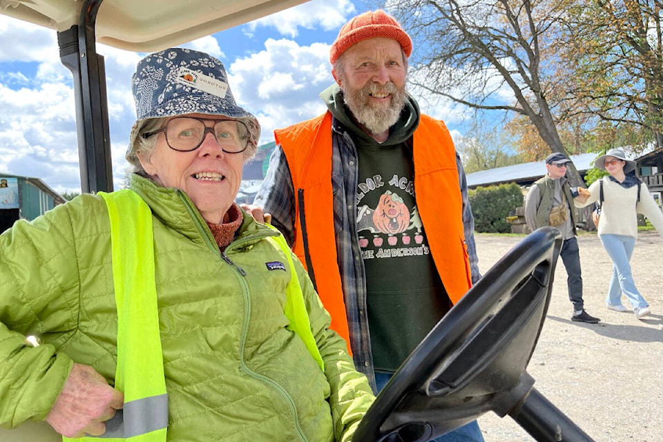 A few hundred people came out and helped raise just shy of $8,000 for Parkinson Society of B.C. during the inaugural Parkinson’s Awareness Day at Aldor Acres in 91ԭ on Sunday, April 21. Farm owner Dorothy Anderson, and hubby Albert, wanted to raise money and awareness about the disease that has impacted their farm. (Roxanne Hooper/91ԭ Advance Times) 