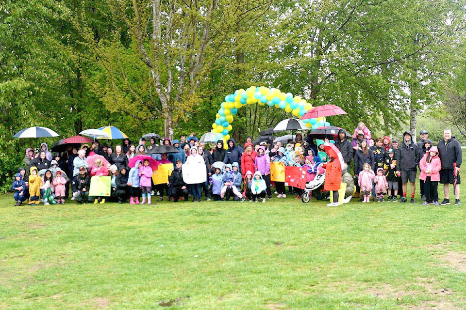 The Fraser Valley Down Syndrome Society annual Walk for Down Syndrome Awareness always brings out a large crowd. (John Morrow/Abbotsford News)  