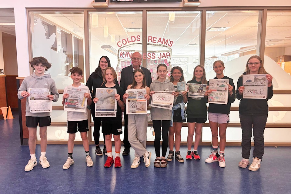 More than 660 students drew ads for Vernon Morning Star advertisers to choose from in the 2024 Design-an-Ad contest. The students’ work appeared in the April 18 edition of The Morning Star. (Morning Star photo) 