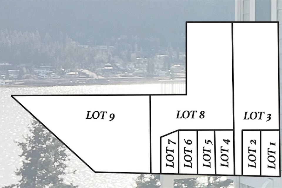 A housing developer is proposing nine separate lots on property purchased last summer in the 1700 block of South Lakeside Drive in Williams Lake. (Image submitted) 