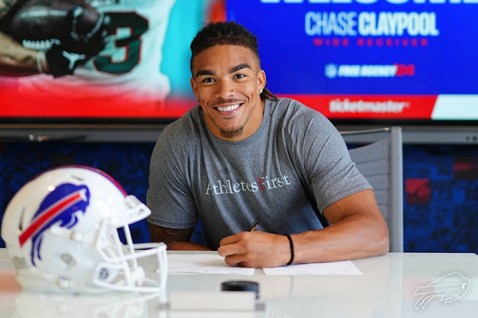 Abbotsford's Chase Claypool signs one-year deal with Buffalo Bills - The  Abbotsford News