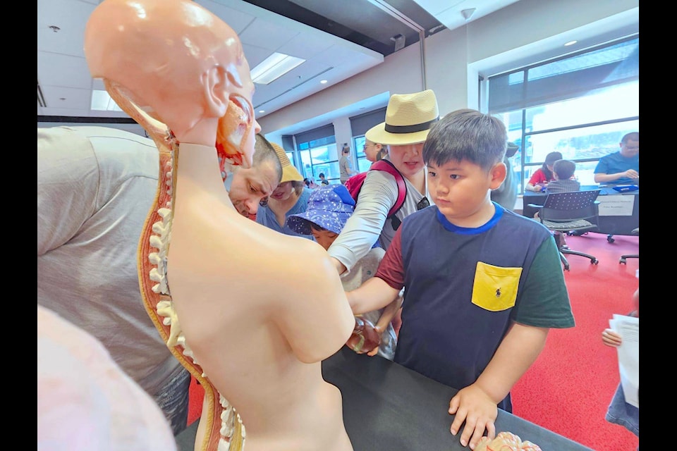  Science Rendezvous at Kwantlen Polytechnic University in 91ԭ, a free, in-person fair, once again filled the campus with young people eager for some hands-on experience. (Dan Ferguson/91ԭ Advance Times) 