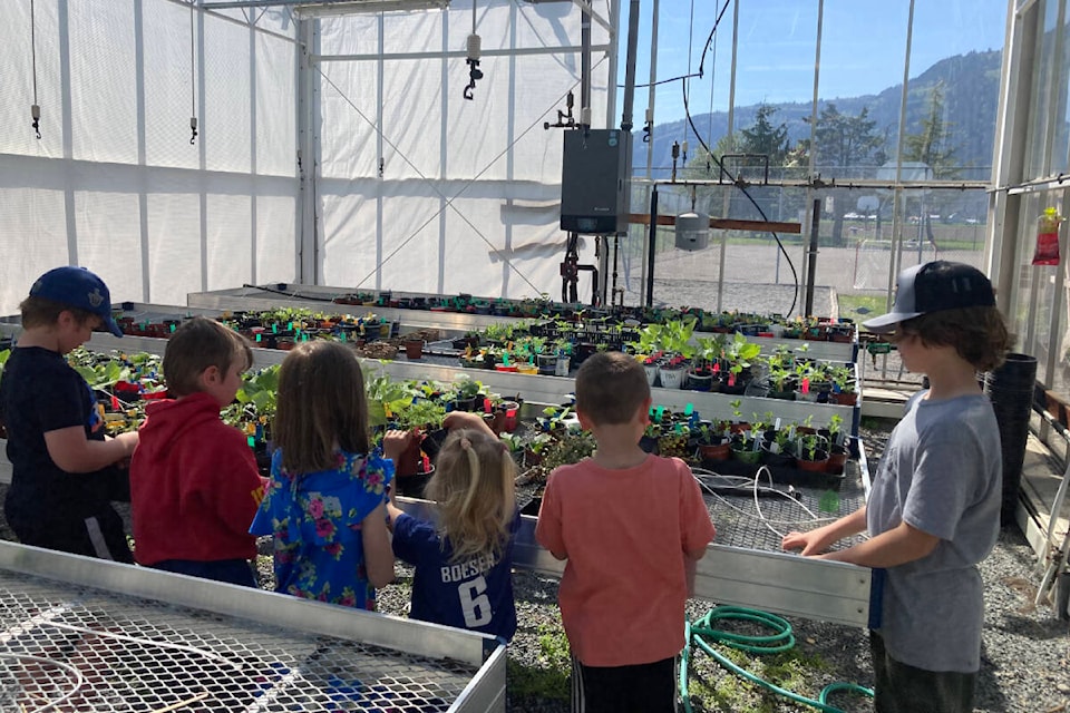 Barrowtown Elementary School students from kindergarten to Grade 5 take part in the agriculture program. (Submitted photo) 