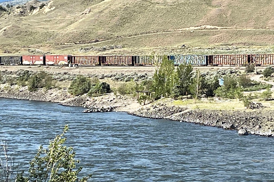 The Thompson River at Ashcroft on May 14, 2024. (Photo credit: Barbara Roden) 