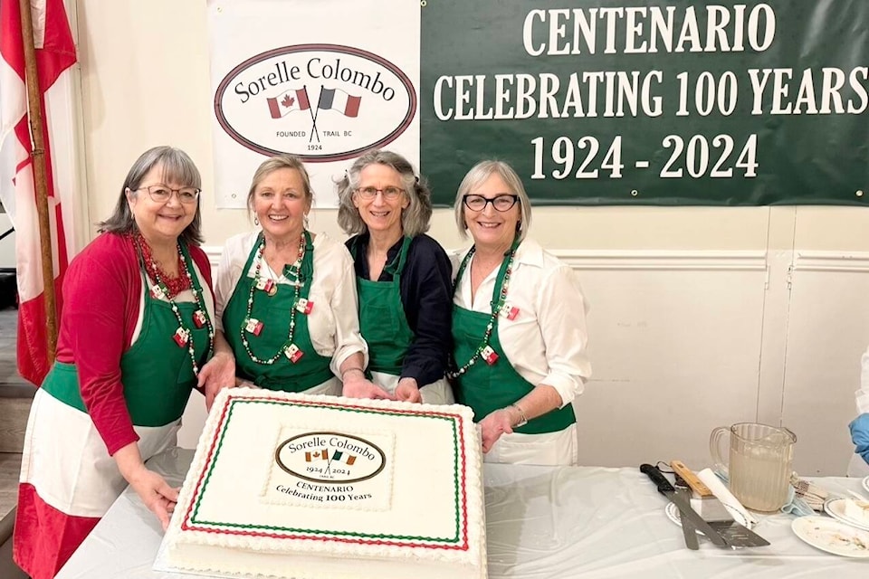 Past Presidentesse - Allana Ferro, Carmen Davis, Carol Savill, and Cathy McAlpine. Photo: Submitted 