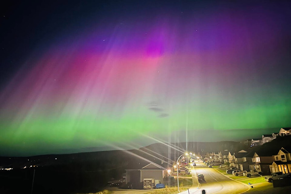 The northern lights over Williams Lake May 10. (Shelly Herrera-Llanera photo) 