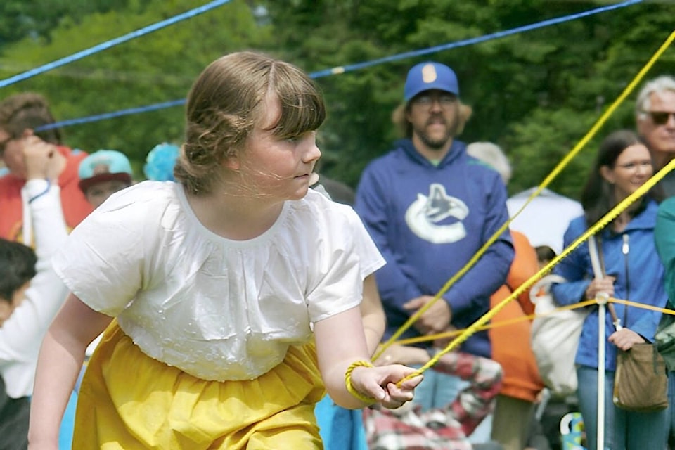A young dancer navigated a May pole dance on May Day, May 20, in Fort Langley. (Dan Ferguson/Langley Advance Times) 