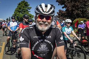 Navy bike ride in Esquimalt brings community together for a great cause