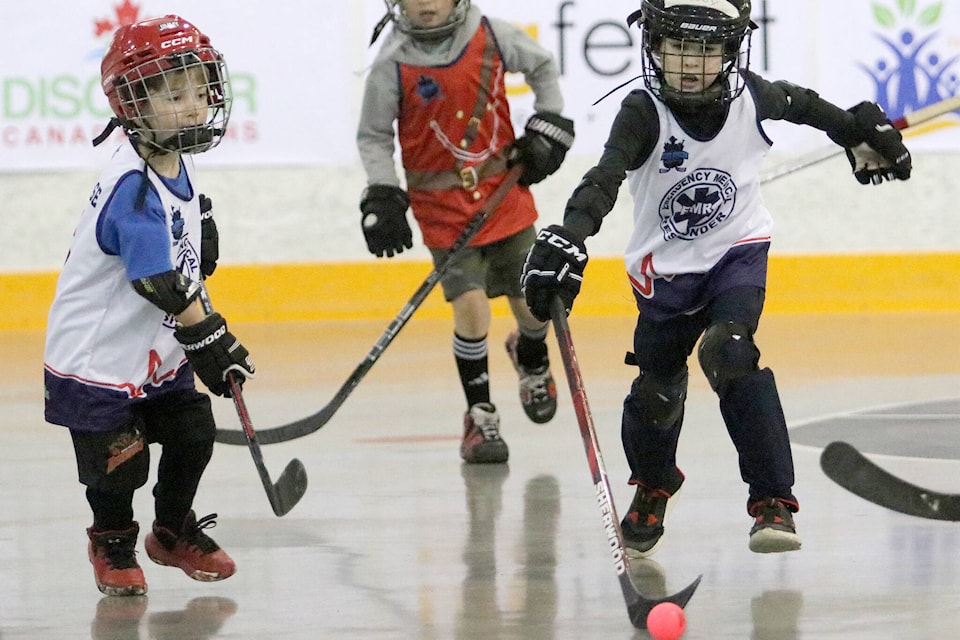 Hundreds of people attended the first Cst. Rick O’Brien’s Joint Forces Ball Hockey Memorial Jamboree at Planet Ice this past weekend. (Brandon Tucker/The News) 