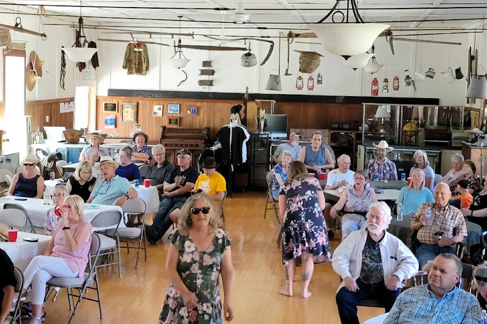 The Soldiers Memorial Hall in Walhachin, built in 1911, is filled with artifacts telling the history of the town and the surrounding area, and once a year plays host to Walhaschindig, featuring music, food, games, and more. (Photo credit: Friends of Walhachin) 