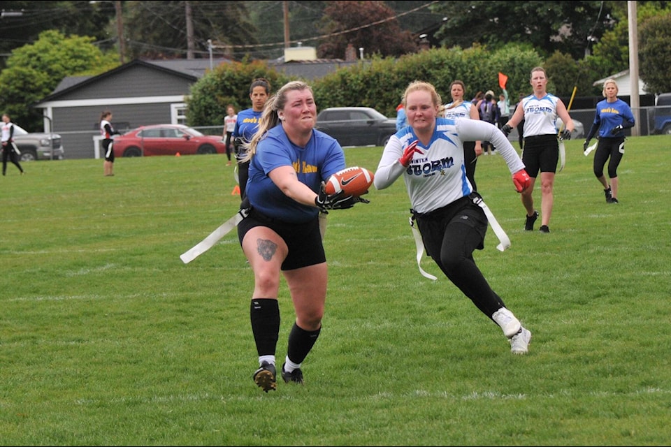 The Storm played one of their best games yet against the Law this past weekend and came away with a huge 21-13 victory. (Chris Mann photo) 