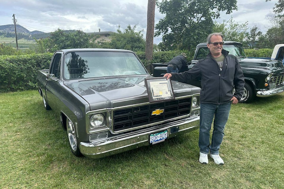 Geoff Mitchell won best truck at the 2024 Rutland Car Show for his 1978 Chevrolet C10. (Brittany Webster/Capital News) 