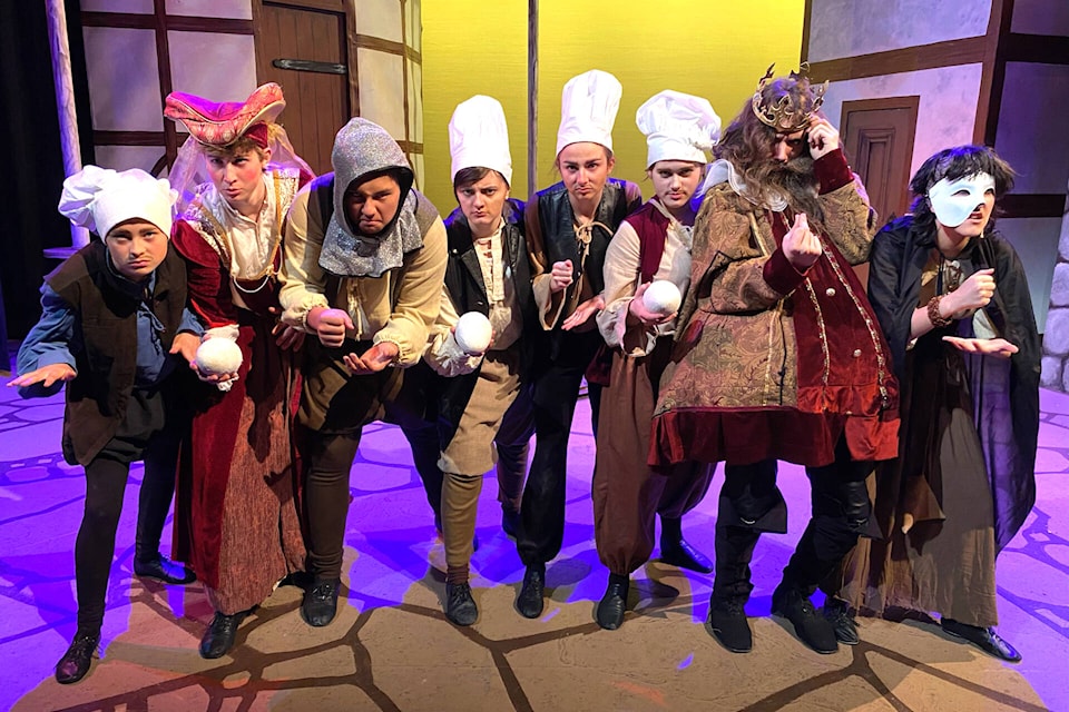 Something Rotten is the 27th Street Theatre’s production underway May 29 to June 8 at Seaton Secondary. (Lana O’Brien photo) 