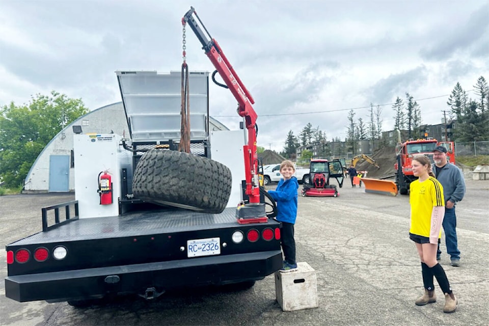 An open house on May 25 gave community members a chance to see equipment and operations close up. (Greg Sabatino/city of Williams Lake) 