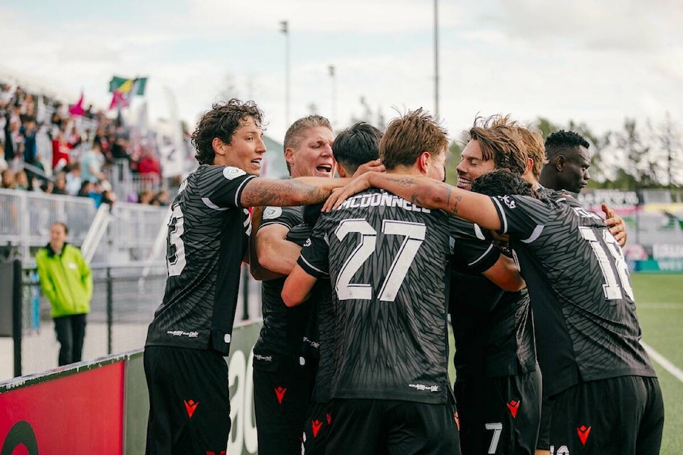  Vancouver FC won their third straight Salish Sea Derby match on Saturday, May 25, defeating Vancouver Island rivals Pacific FC 2-1 at Willoughby Community Park in 91ԭ to climb to second place in the Canadian Premier League table. (Special to 91ԭ Advance Times) 
