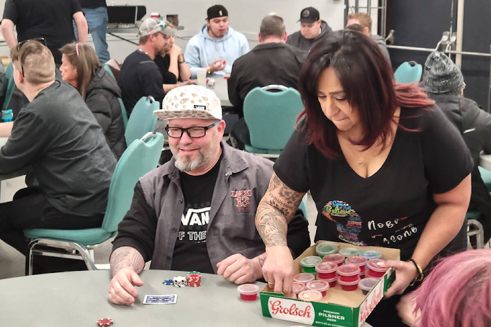 Jodi Mangat (right) and her family organize an annual poker tournament each year to raise funds for childhood cancer. (Black Press Media files) 