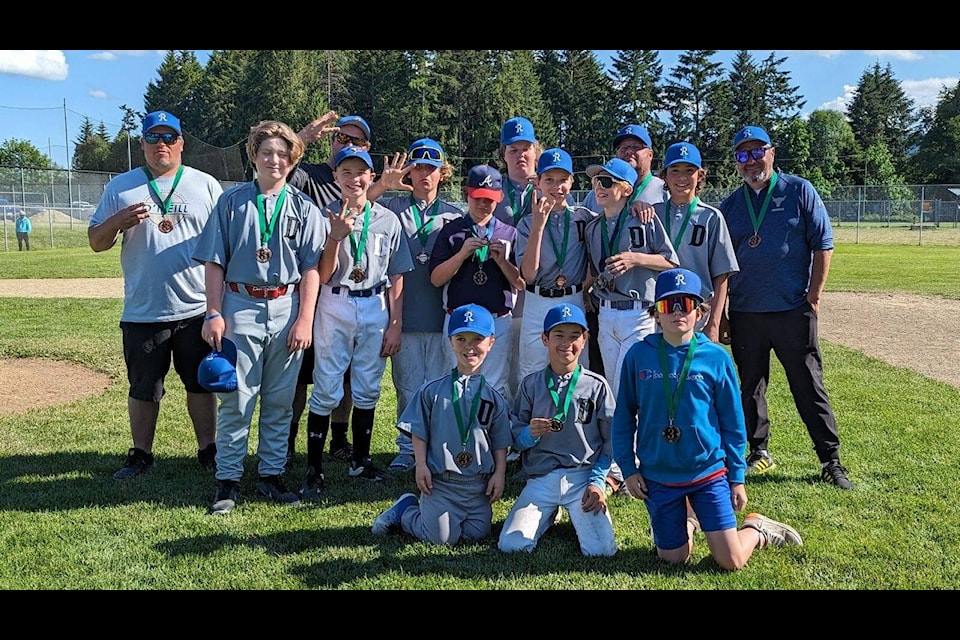 The Duncan Royals were third at the annual Chris Fenton Memorial Tournament hosted by the Chemainus & District Baseball Association the weekend of May 17-19. (CDBA photo) 