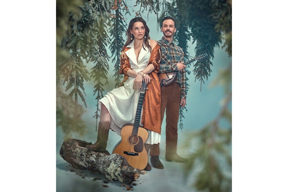 Veranda is a four-piece bluegrass band that started as the duo of Léandre Joly-Pelletier and Catherine-Audrey Lachapelle. They will play at the Merville Hall on Wednesday, June 12. Photo supplied 