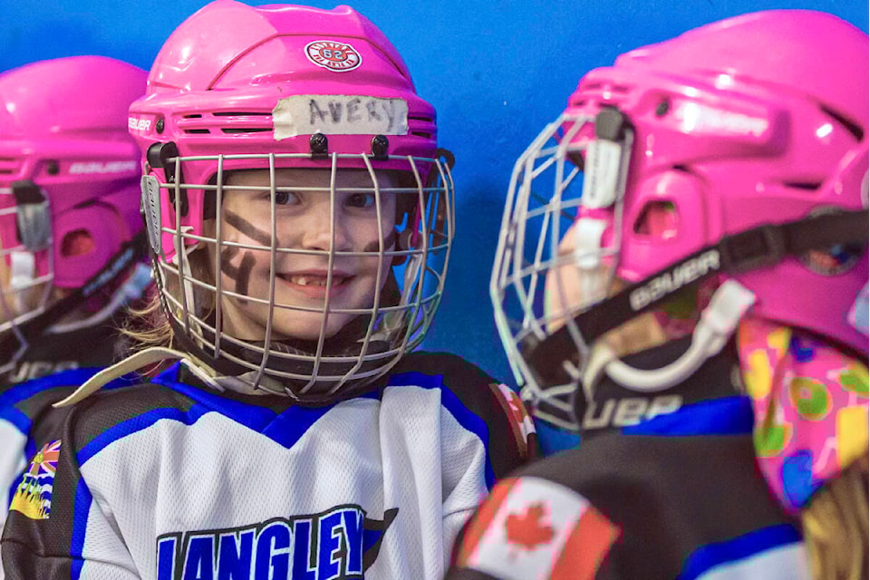 91ԭ Girls Ice Hockey Association players. Interest in girls hockey is increasing, as seen in the growing number of registrants for the LGIHA’s annual Girls Come Try Hockey Event held this Sunday June 9 at the Sportsplex ice rink. (Special to 91ԭ Advance Times) 