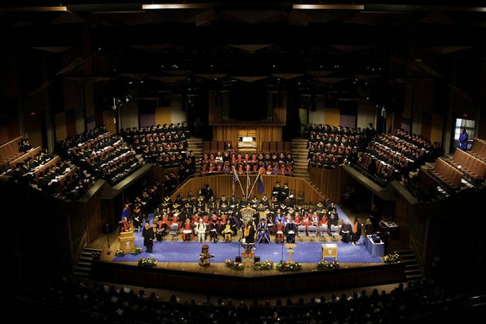 A convocation ceremony at UVic. (Courtesy UVic) 