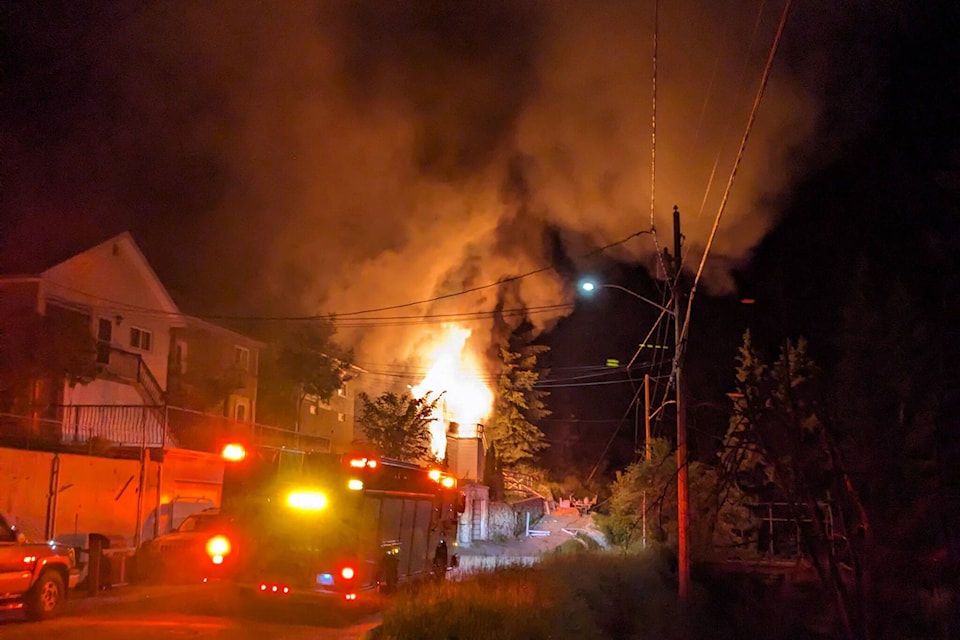 The emergency call of a fire on Buckna Street came into regional fire rescue just before 11:30 p.m. June 6. Firefighters were on scene within five minutes. Photos: Ryan Buckley 