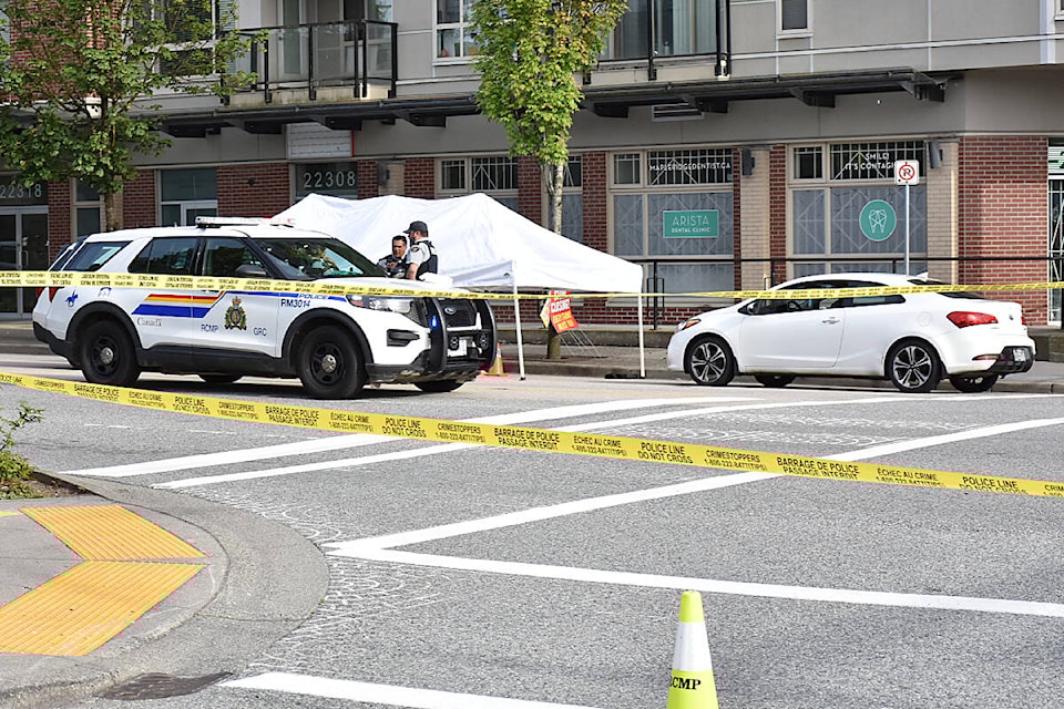 Dustin Evans was fatally shot at the corner of 223 Street and Lougheed Highway on May 31. (The News files)