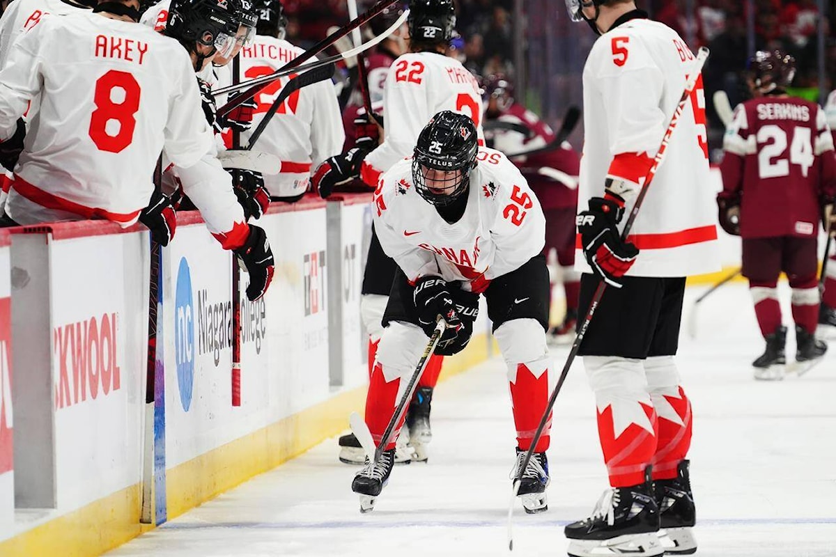 Top Canadian defensive prospect out for rest of world juniors