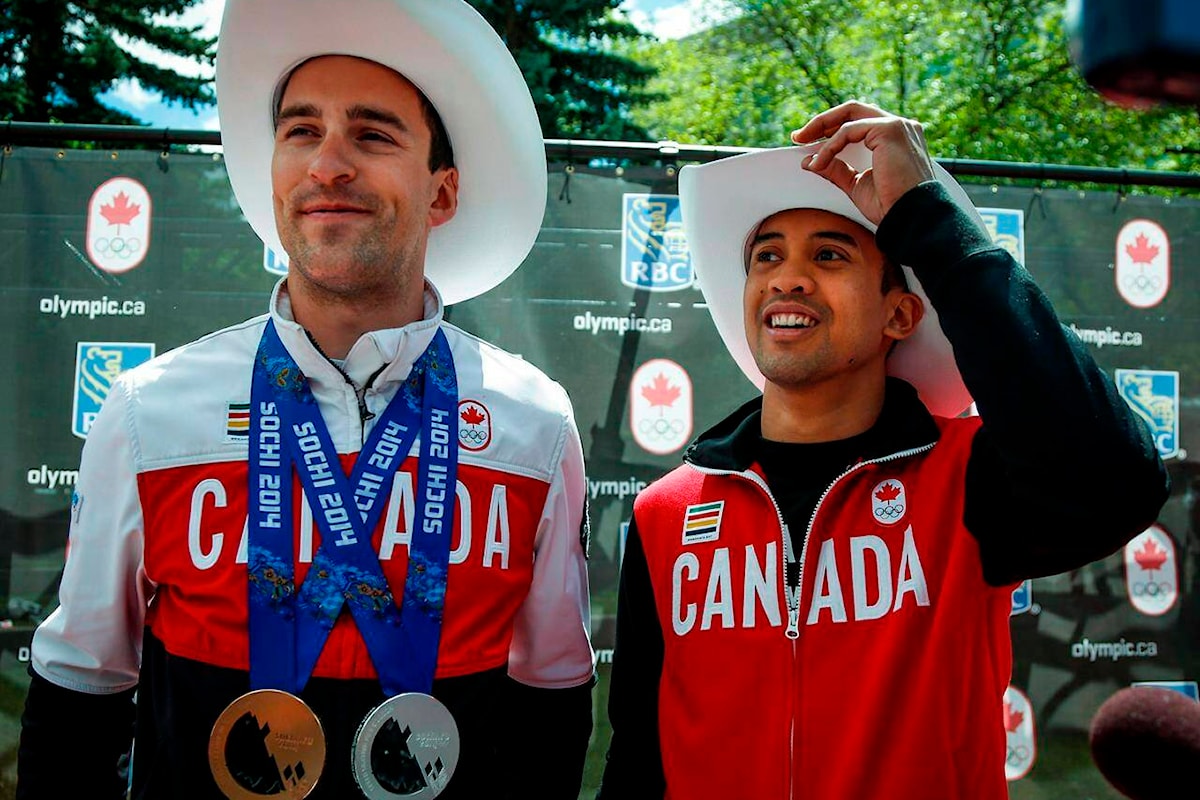 Canadian speedskater Denny Morrison gives Olympic silver to teammate Gilmore Junio