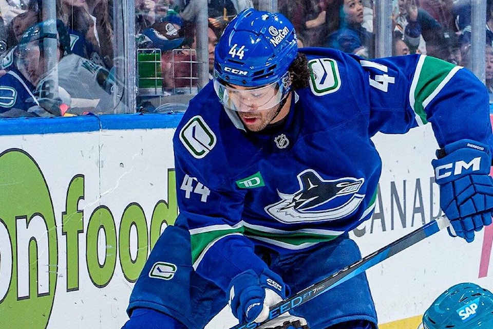 DeBrusk nets OT winner as Canucks trip San Jose Sharks 2-1