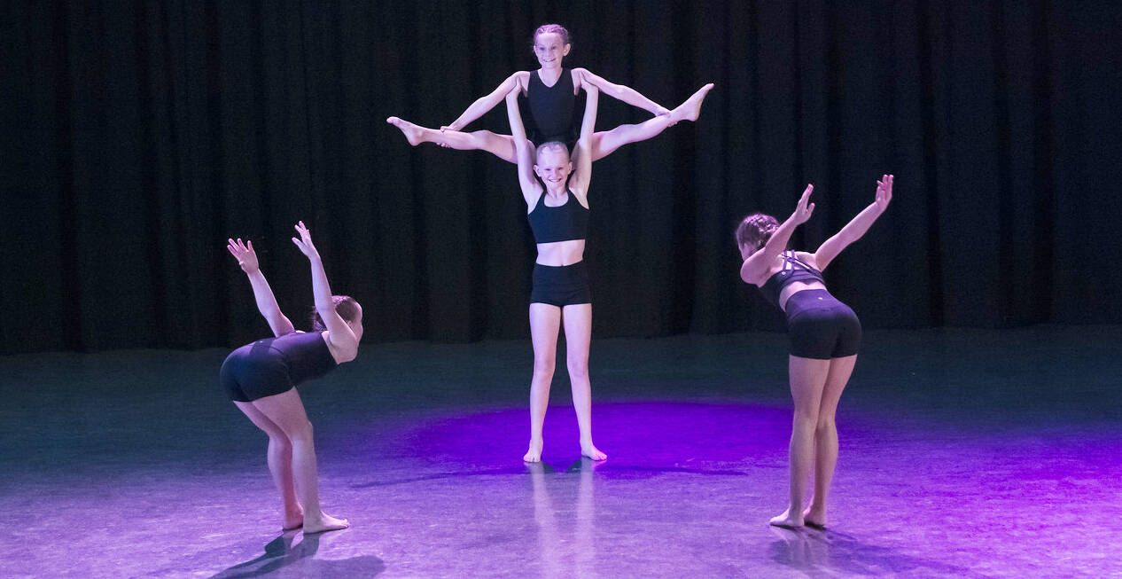 Acrobatic young Vancouver Islander dancing for Canada in Italy