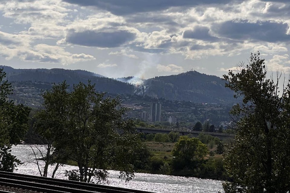 A wildfire was discovered in Kenna Cartwright Nature Park in Kamloops around 4:15 p.m. on Saturday, May 24.
