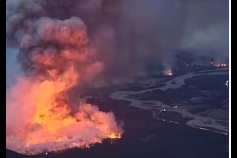 The Calcite Creek Fire is now measured at 6,678 hectares