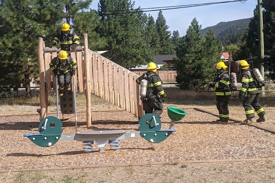 Tulameen & District Fire Department runs drills on Aug.9.