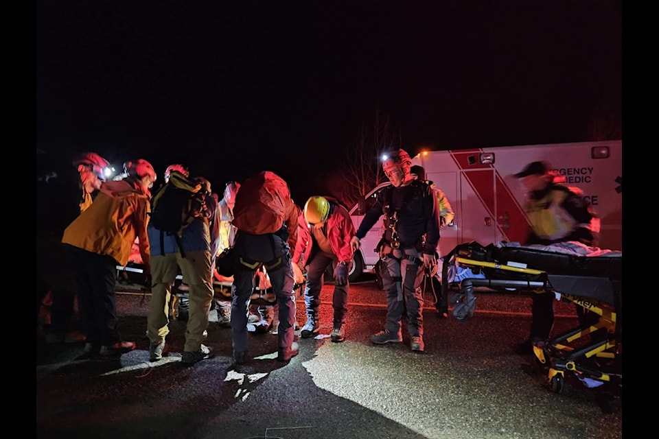 Princeton Ground Search and Rescue worked alongside Princeton Highway Rescue and Penticton & District Search & Rescue to assist in accessing an injured hiker. 