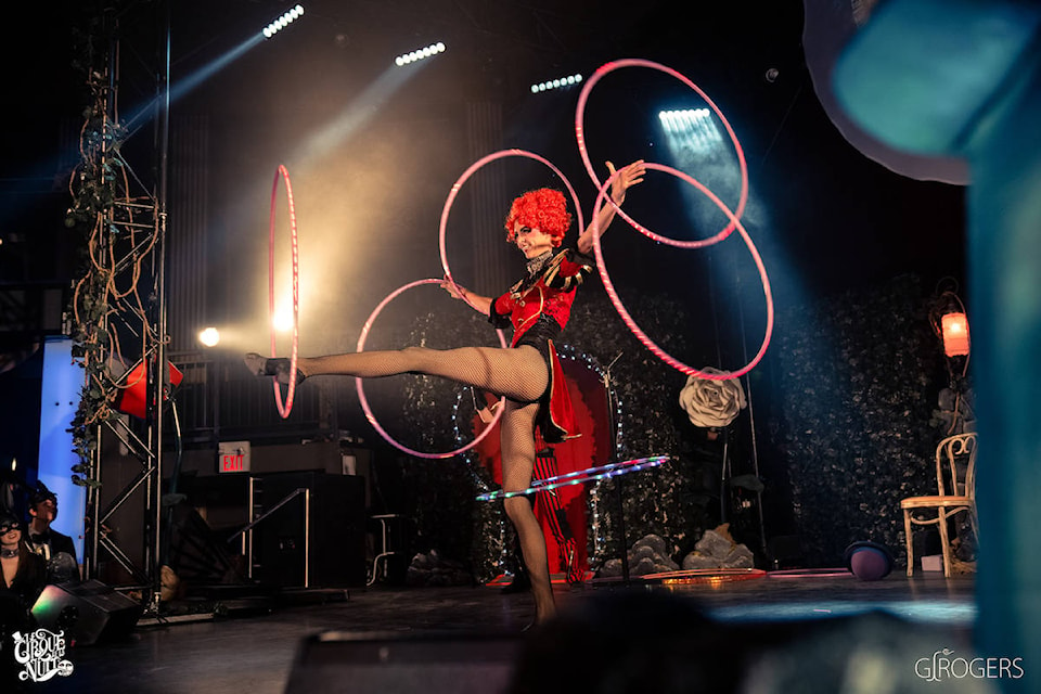 In what the producers call a full sensory event, BC Wine Cider & Spirits Festival and Calgary’s Le Cirque de la Nuit are teaming up in a 78,000 sq ft warehouse to bring you a Cirque show and tasting experience that will be unique to the Okanagan. (Contributed)